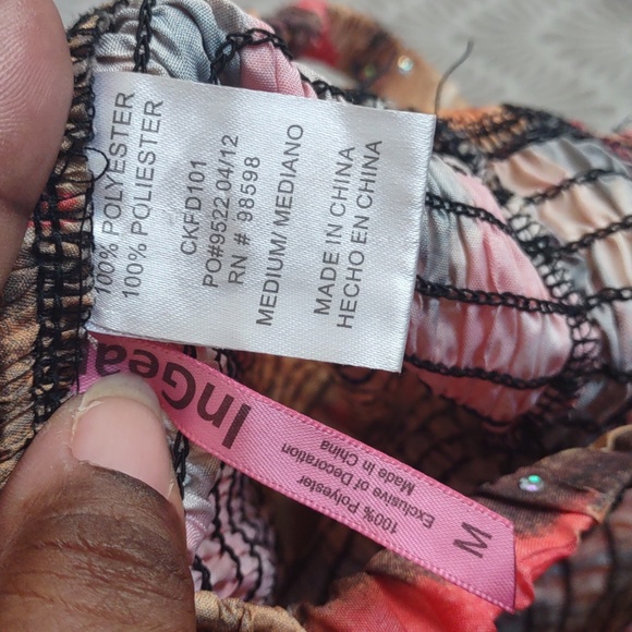 2 Strap Dress or Top w Sequence Dot Pattern (Multicolored) - Picture 4 of 14